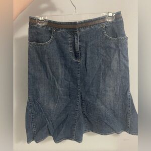 Woman’s denim skirt